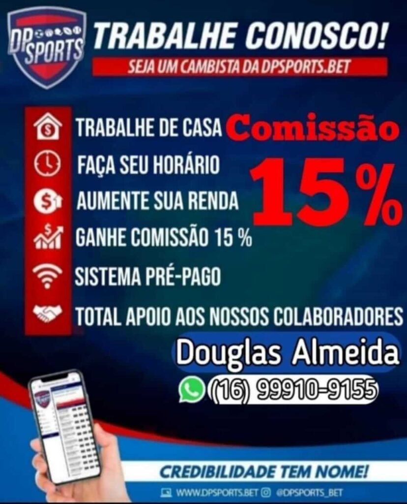 vagas para cambista, trabalhar como cambista, ser cambista de apostas, como ser cambista, DPSPORTS cambista, oportunidade cambista esportivo, renda extra com apostas, ganhar dinheiro como cambista, vagas apostas esportivas, trabalho online com futebol, comissões de apostas, recrutamento cambista esportivo, trabalho com palpites de futebol, vagas para apostas esportivas, ser parceiro DPSPORTS, trabalhar de casa com apostas, sistema de cambista, como ganhar com palpites, plataforma de apostas esportivas, cambista oficial, grupo de cambistas, trabalhar com futebol e apostas, marketing de apostas, como ser cambista DPSPORTE, treinamento para cambistas, suporte para cambista, trabalho com comissões diárias, parceria em apostas esportivas, ganhar dinheiro com futebol, trabalhar de onde quiser, DPSPORTS.bet cambista