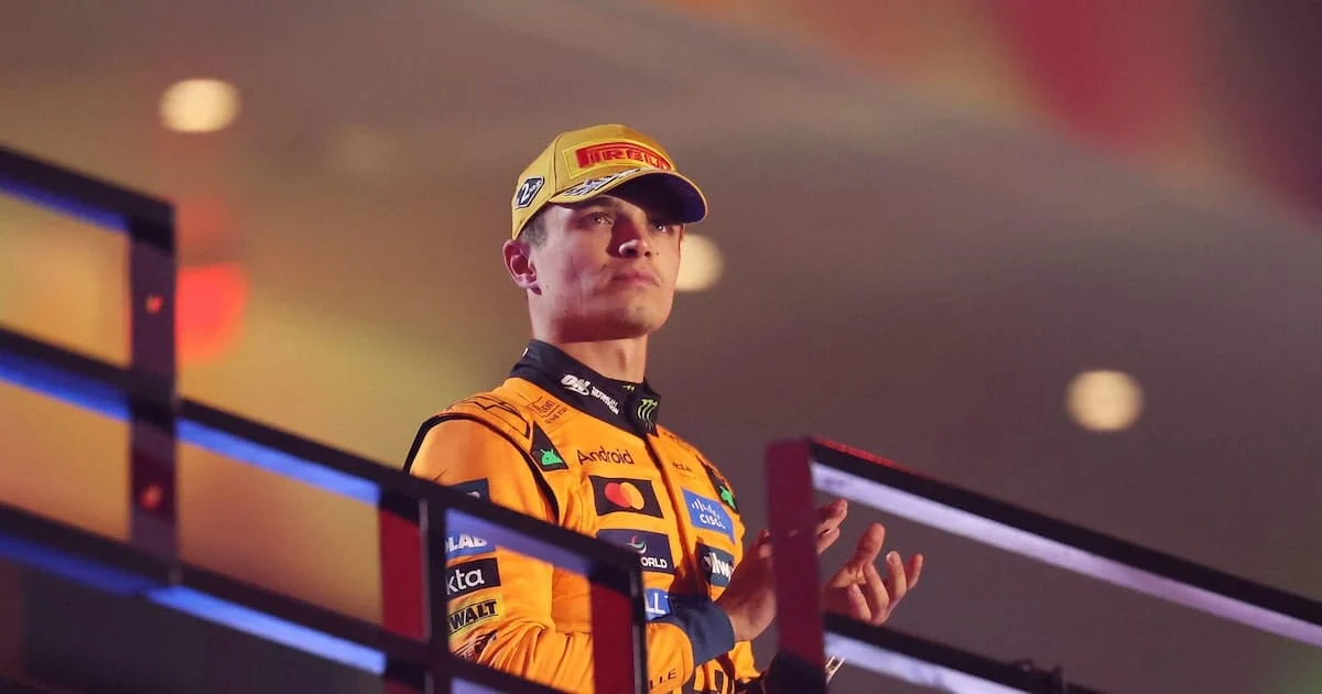 Site oficial da fórmula 1 exibe erroneamente título de lando norris