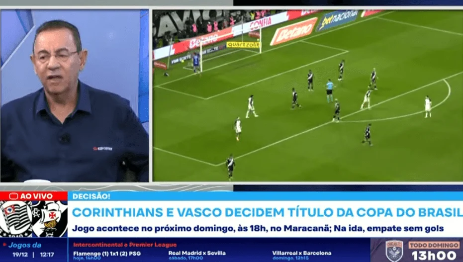 2025/12 — corinthians e vasco na final: a crítica de que mereciam mais cair