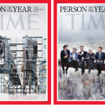 2025/12 — time magazine nomeia ‘arquitetos da ia’ como pessoas do ano 2025 e recria capa icônica com sam altman, elon musk e zuckerberg