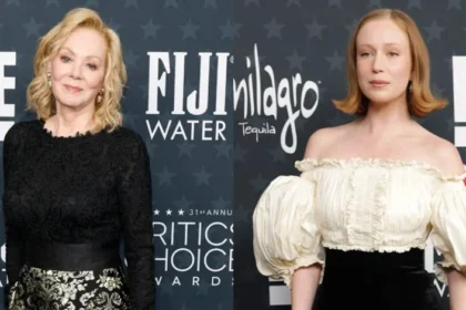 Jean smart e hannah einbinder brilham no tapete vermelho do critics choice awards 2026 em looks deslumbrantes