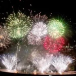 Queima de fogos histórica ilumina nova ponte de guaratuba em virada de ano inesquecível no litoral do paraná