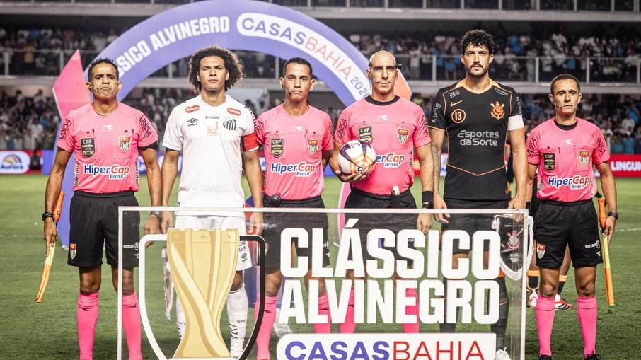 Fpf pune árbitro de santos x corinthians: lucas canetto bellote
