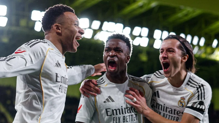 Liderança merengue: real madrid vence com gols de mbappé, passe