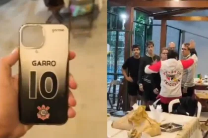 Capinha de celular de jogador corintiano gera tumulto no são