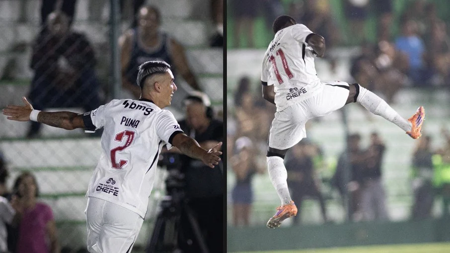 Com dois gols de pumita e pintura de andrés gómez,