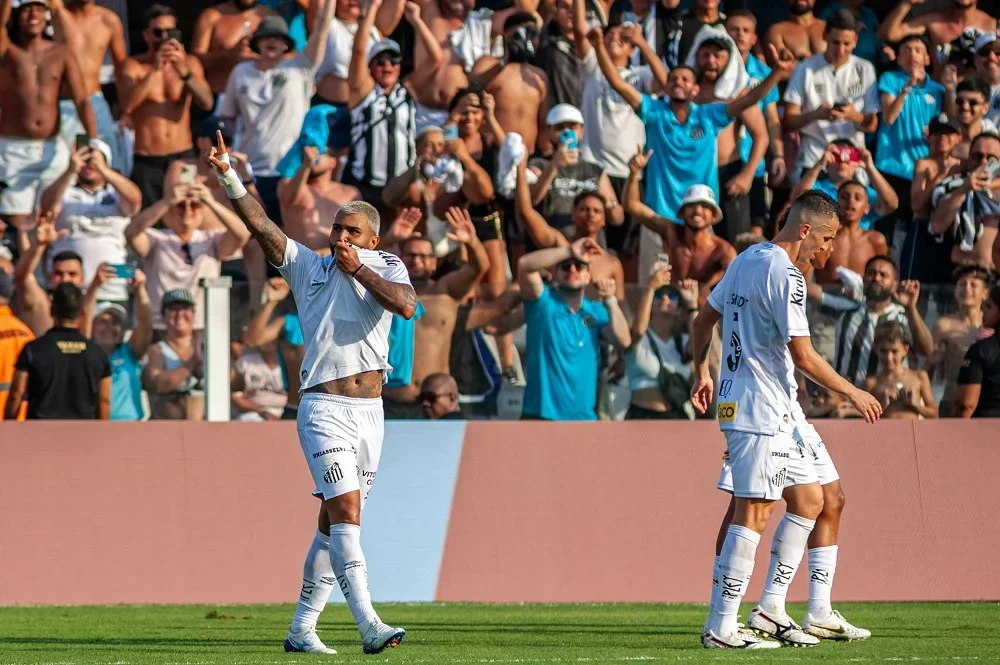 Santos vence novorizontino de virada com gol de gabigol em reestreia no paulistão