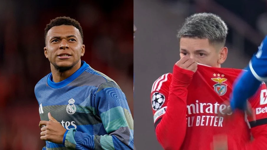 Kylian mbappé acusa meia do benfica de racismo contra vini