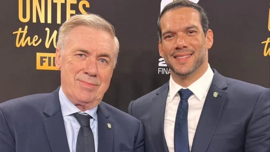 Cbf projeta carlo ancelotti no comando da seleção brasileira até