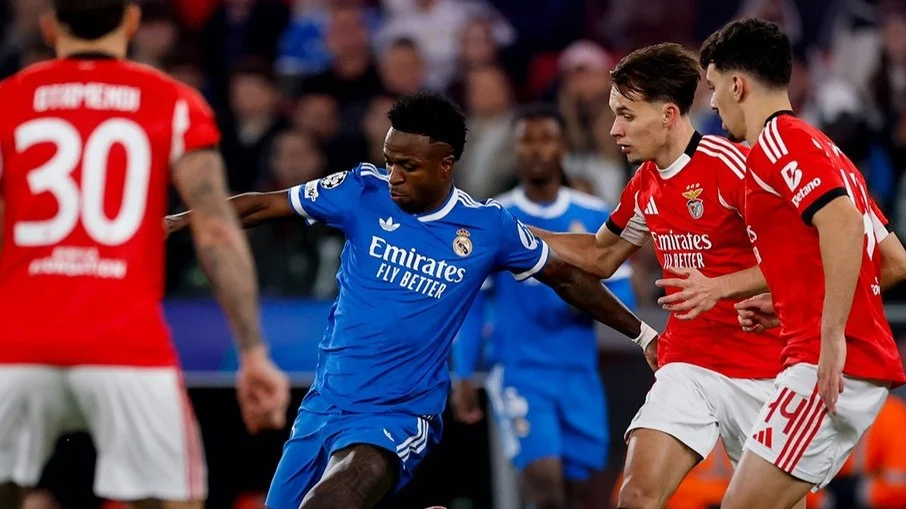 Real madrid x benfica: vini jr. Busca revanche em campo