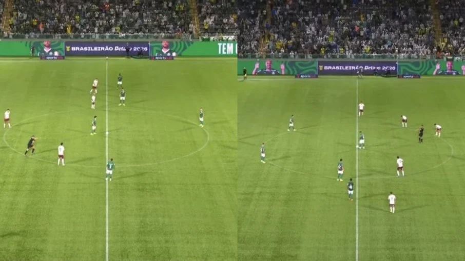 Erro bizarro de juiz em palmeiras x fluminense gera polêmica