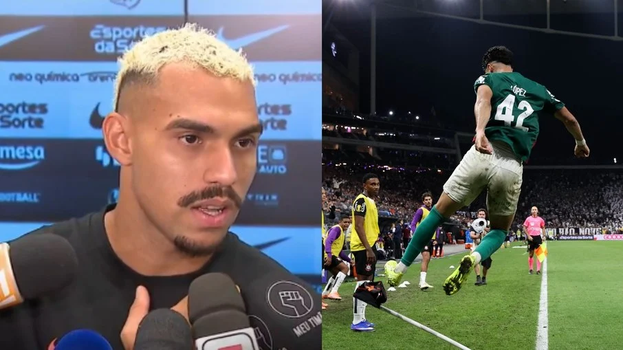 Matheuzinho, lateral do corinthians, vê ‘hipocrisia danada’ e ironiza festa