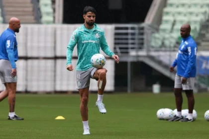 Palmeiras faz primeiro treino no novo gramado do allianz parque