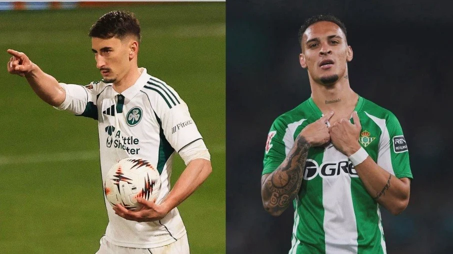 Antony em campo na grécia: betis enfrenta panathinaikos pela europa