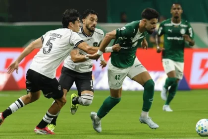 Palmeiras vence botafogo por 2 a 1, acende disputa pela