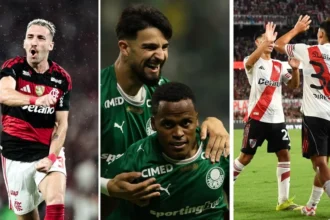 Libertadores e sul americana: flamengo, palmeiras e river plate disparam como