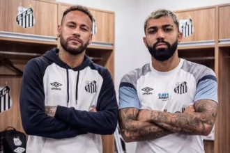 Neymar e gabigol ironizam gol anulado do santos contra o