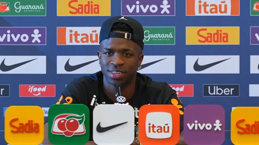 Vini jr. Projeta duelo de gigantes com mbappé e mantém