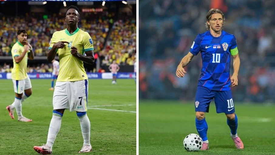 Brasil x croácia: vini jr. , modric e matanovic entre os