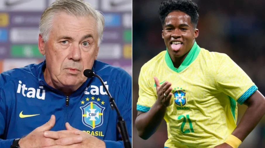 Ancelotti ignora neymar e aponta endrick como “futuro da seleção”