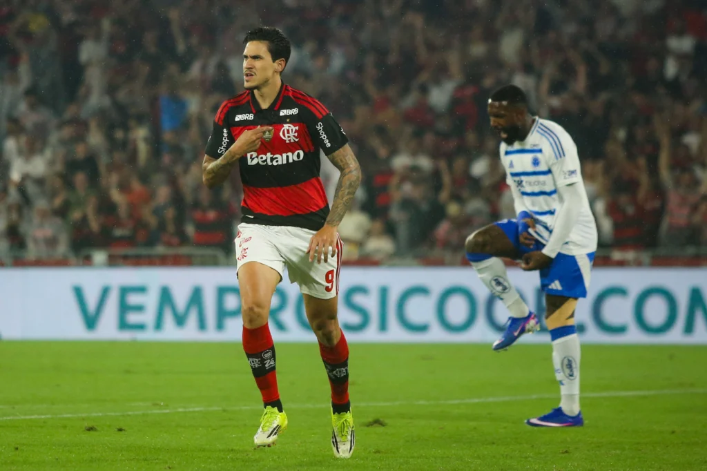 Flamengo vence cruzeiro por 2 a 0 e sobe na