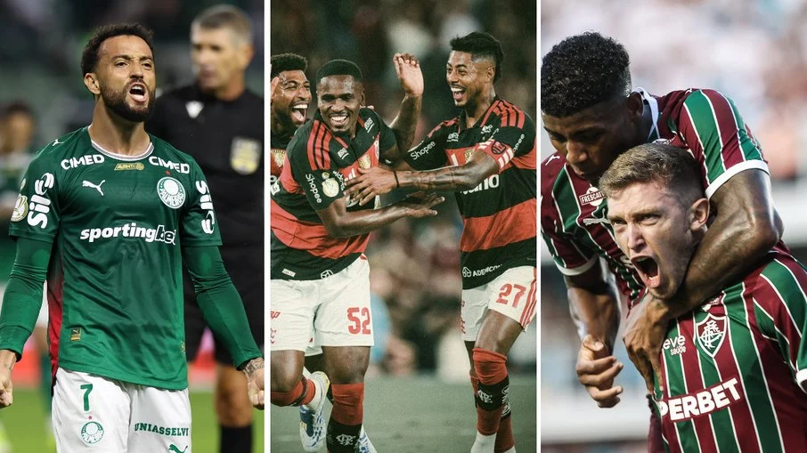 Brasileirão: palmeiras e flamengo defendem liderança fora de casa na