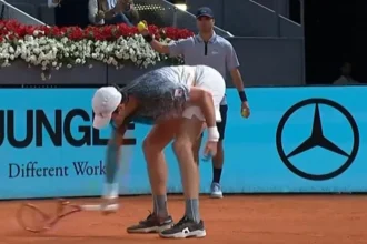 Drama em madri: joão fonseca perde a cabeça, quebra raquete