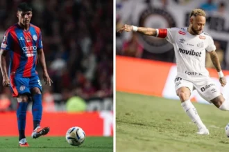 Com neymar de volta, santos enfrenta san lorenzo em duelo