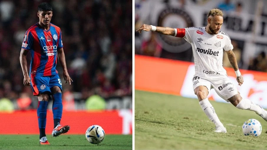 Com neymar de volta, santos enfrenta san lorenzo em duelo
