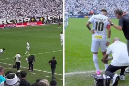 Erro absurdo da arbitragem revolta neymar em jogo do santos