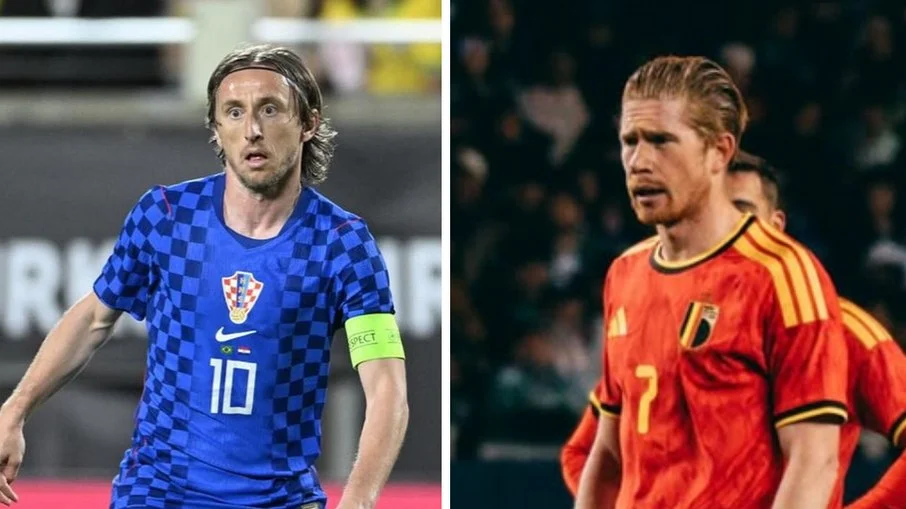Croácia x bélgica: modric e de bruyne lideram último grande