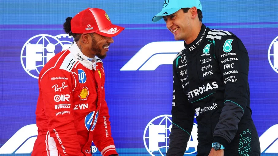 Acidente de charles leclerc marca q3 em barcelona; george russell