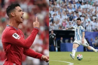 Cristiano ronaldo se irrita com menção a messi em entrevista