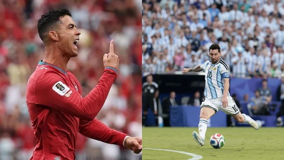 Cristiano ronaldo se irrita com menção a messi em entrevista