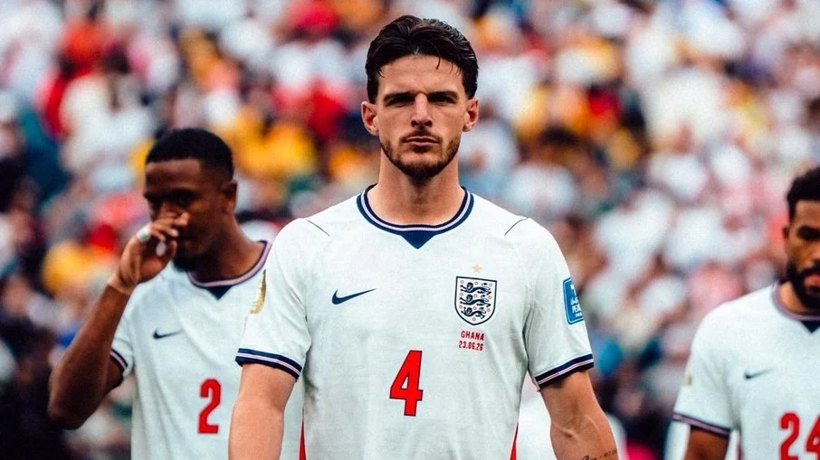 Declan rice fora? Craque da inglaterra vira dúvida crucial nas
