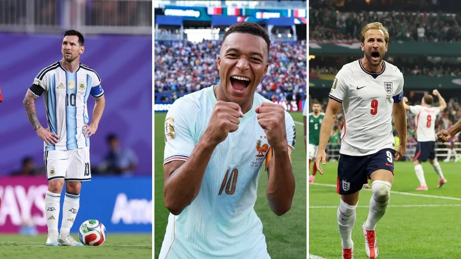 Copa do mundo: mbappé, messi e kane acendem disputa pela