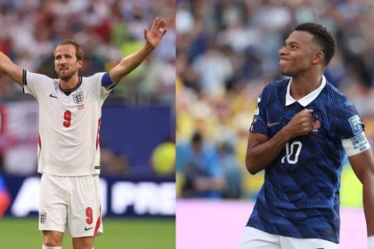 Inglaterra e frança de mbappé e kane brigam por bolada
