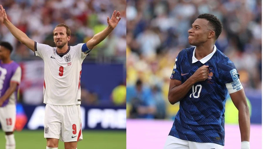 Inglaterra e frança de mbappé e kane brigam por bolada