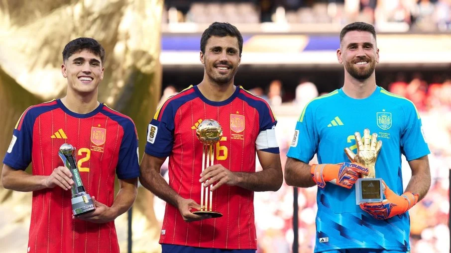 Copa do mundo de 2026: espanha domina prêmios individuais da