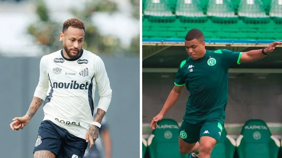 Neymar lidera santos contra a chapecoense na vila belmiro em