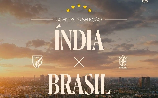 Seleção brasileira confirma amistoso inédito na índia em outubro de