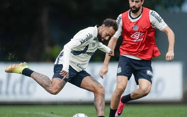 Neymar topa desafio do sintético no nubank parque em clássico