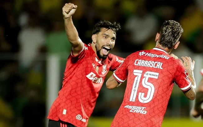 Carrascal comanda show: flamengo goleia mirassol por 5 a 1