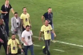 Marcos lamacchia em são januário: empresário acompanha jogo do vasco,
