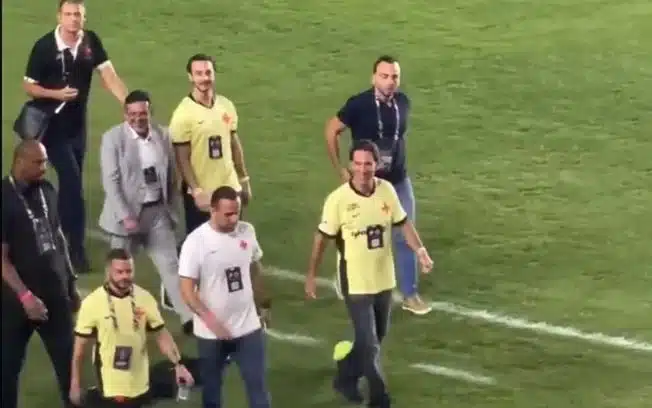 Marcos lamacchia em são januário: empresário acompanha jogo do vasco,