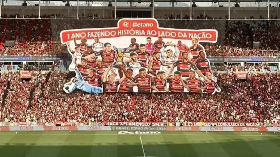 Mosaico do flamengo em agradecimento à betano gera onda de