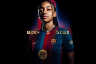 Kerolin nicoli, atacante do barcelona, é confundida com raphinha em