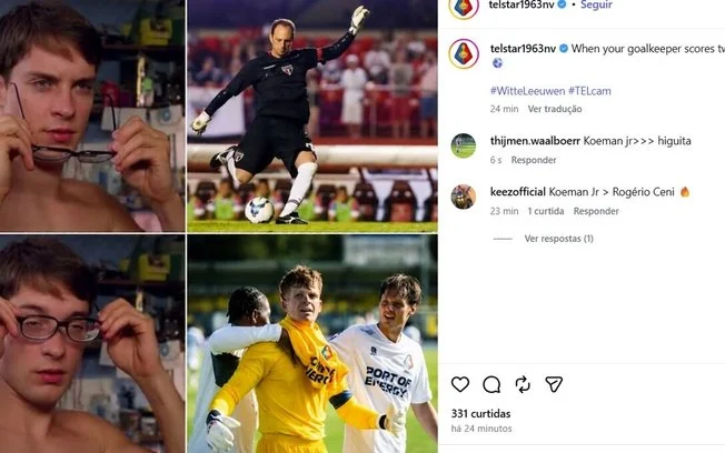 Filho de ídolo holandês, goleiro ronald koeman jr. Choca o