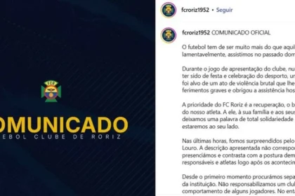 Jogador é detido em portugal após chutar cabeça de adversário
