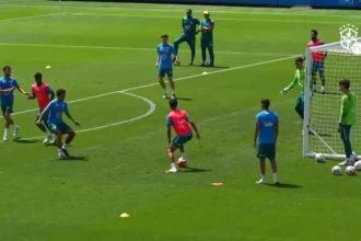 Seleção brasileira de ancelotti realiza treino aberto para 9 mil